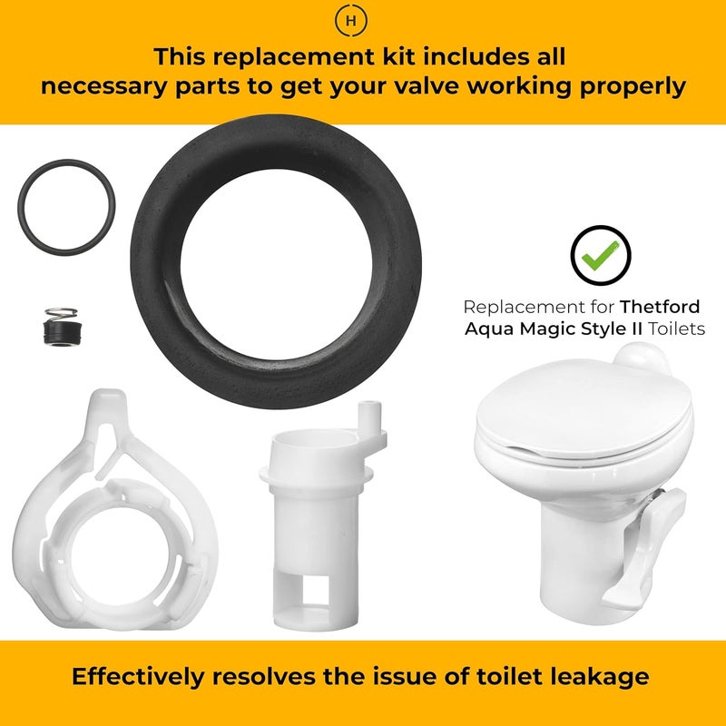Halotronics 42049 Water Valve Style II Kit Compatible Replacement for Thetford Aqua Magic Style II Toilets - New 2024 - Image 2